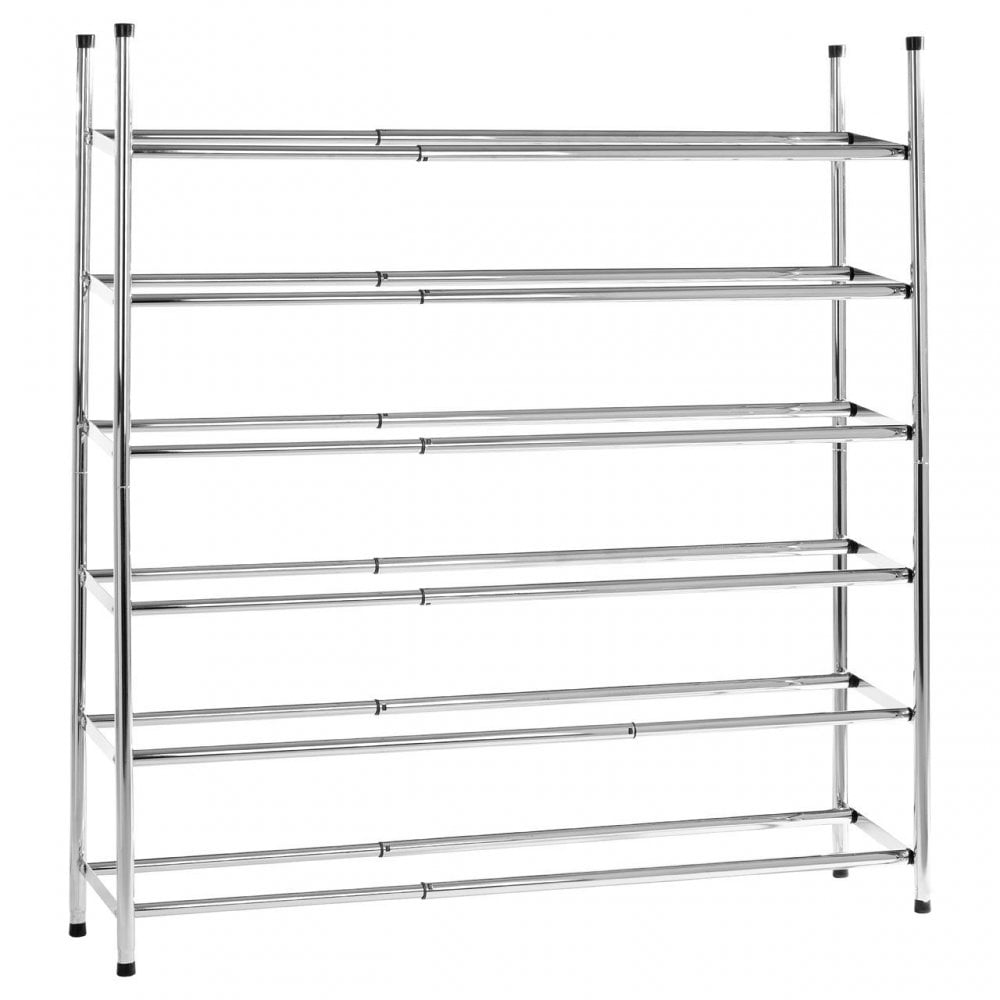 Six Tiers Chrome Shoe Rack