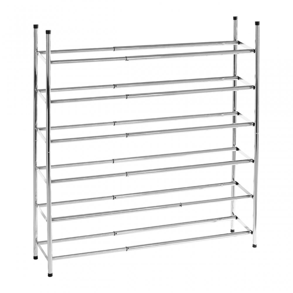 Six Tiers Chrome Shoe Rack