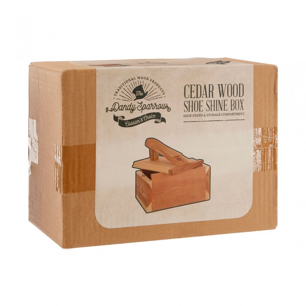 Cedar Wood Shoe Shine Box