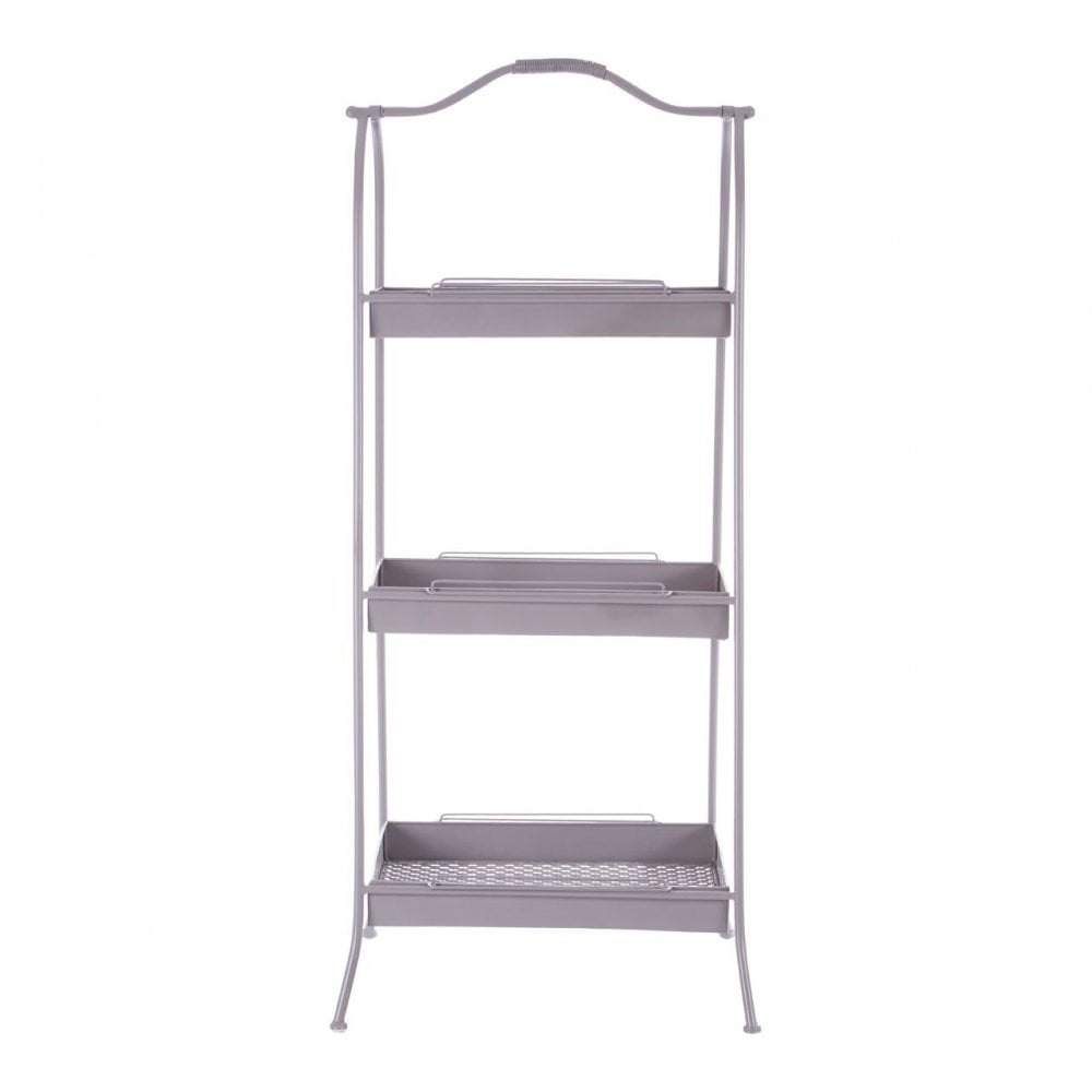 Lexa Grey Metal Storage Rack
