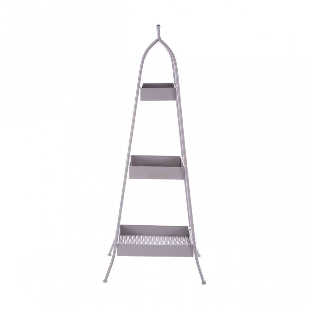 Lexa Grey Metal Storage Rack