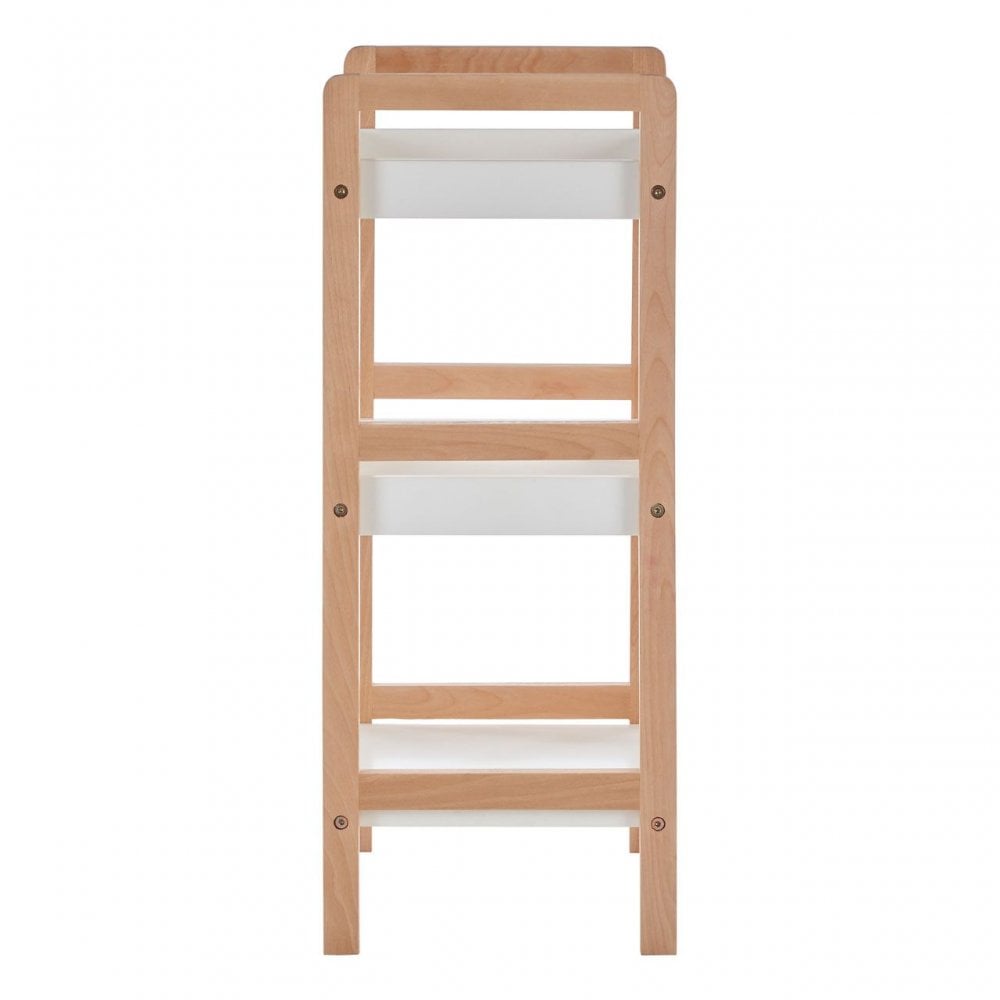 3 Tier Birch Wood Bathroom Shelf