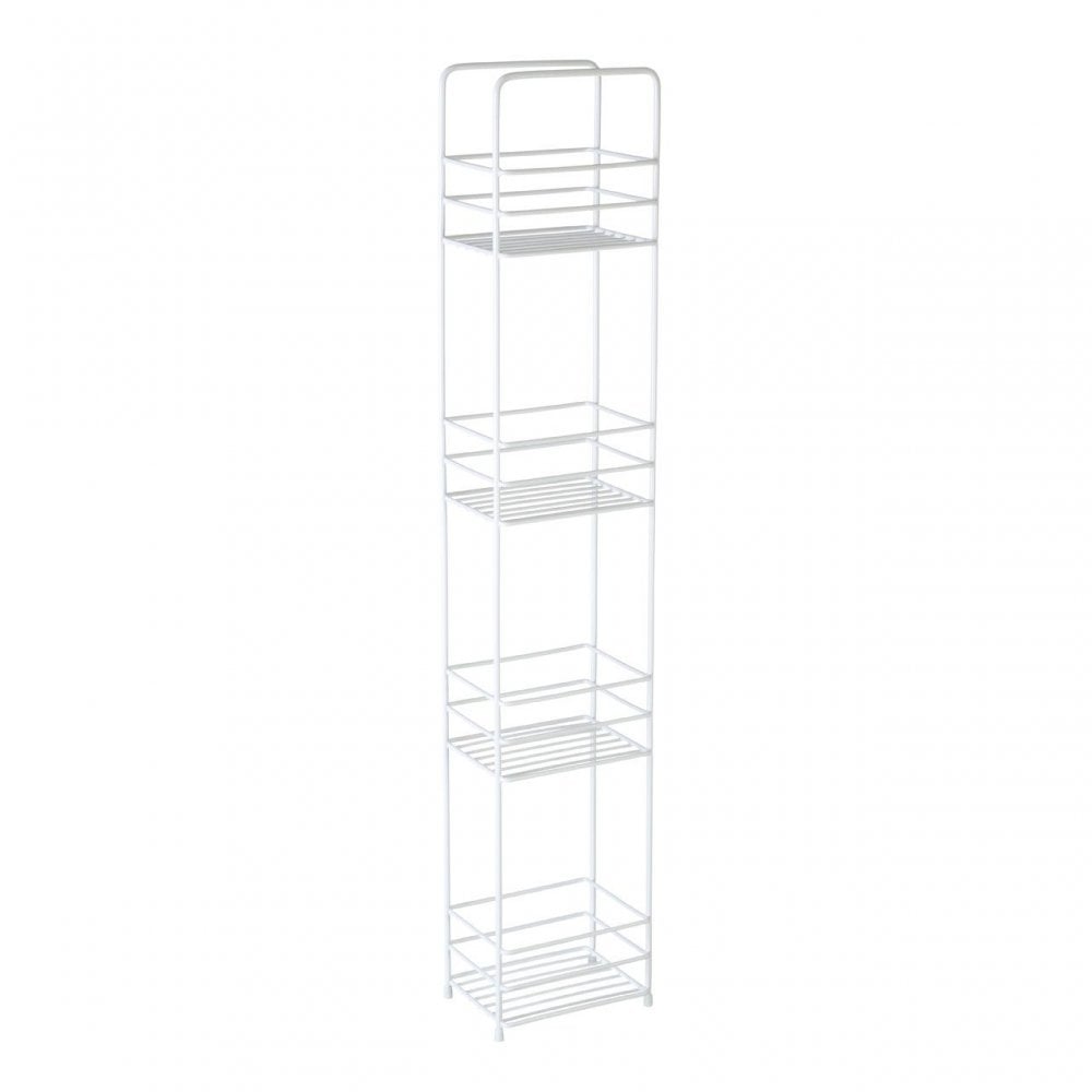 4 Tier White Rectangle Storage Caddy