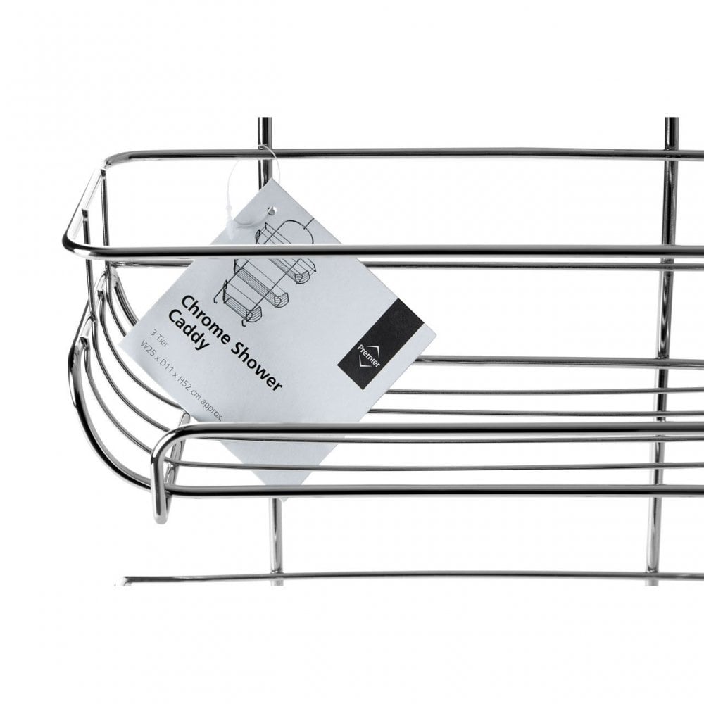 3 Tier Chrome Shower Caddy