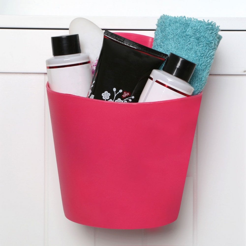 Hot Pink Plastic Storage Caddy
