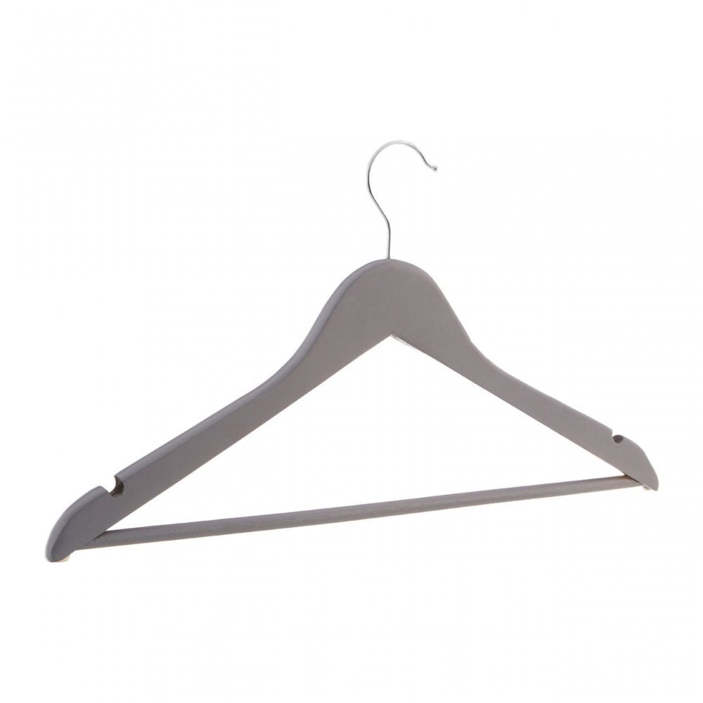 Matte Grey Clothes Hangers - Set Of 20