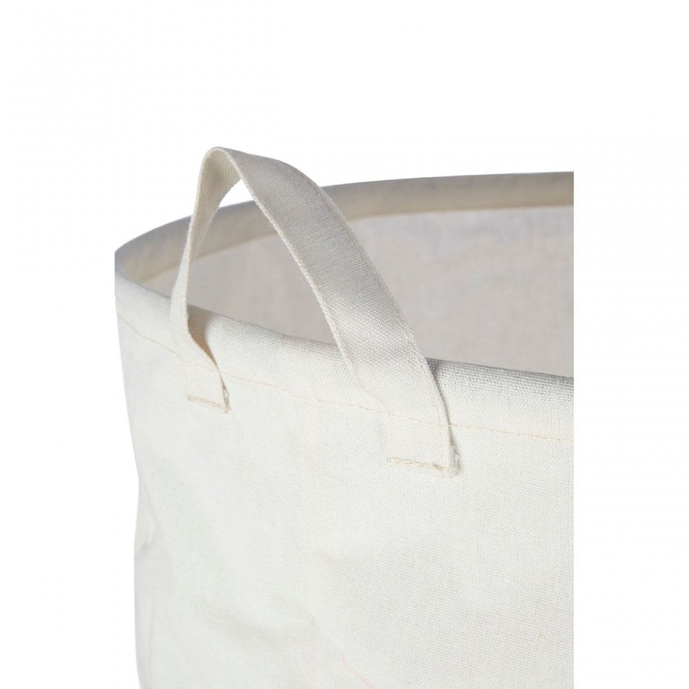 Speckled Fabric Laundry Basket