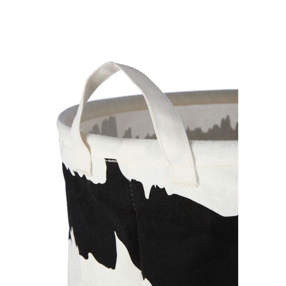 Black / White Fabric Basket