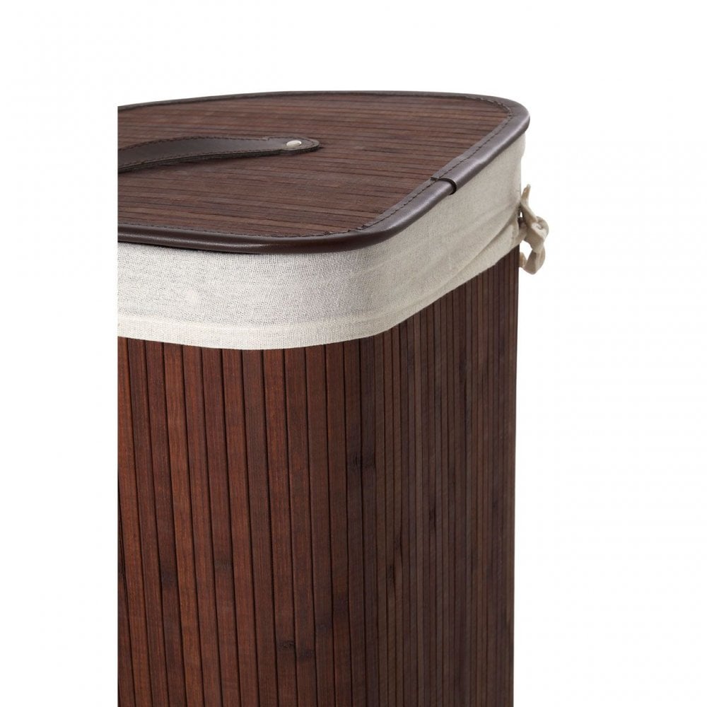 Kankyo Dark Brown Corner Laundry Hamper