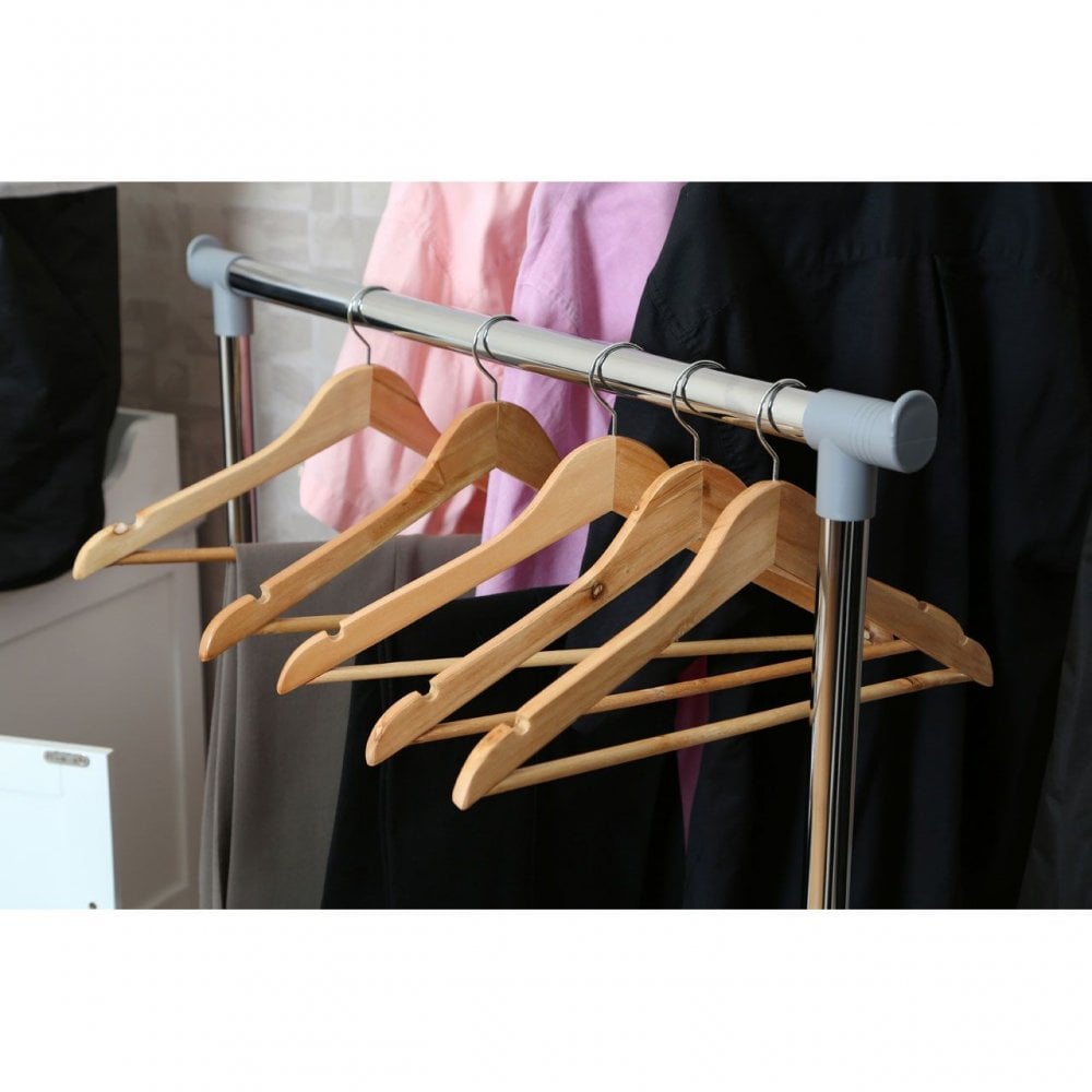 Wooden Clothes Hangers - Set Of 20