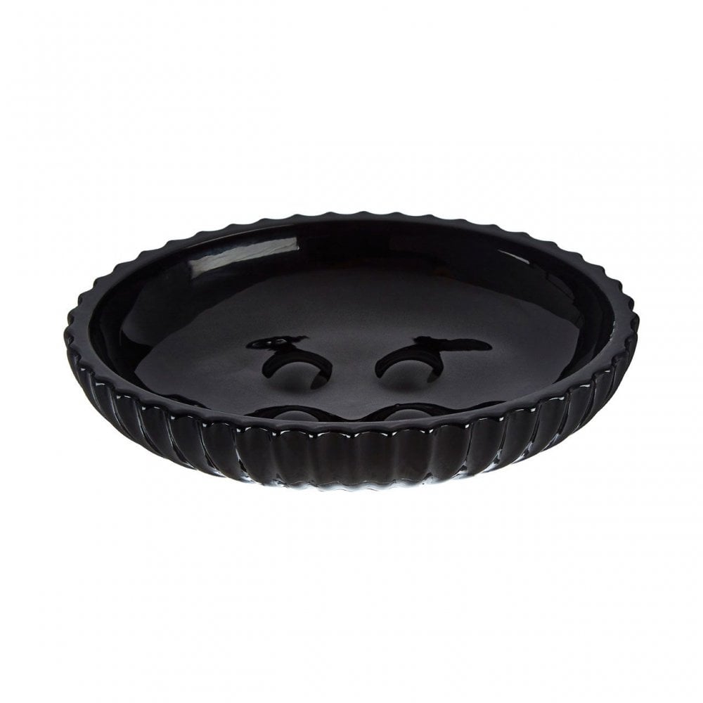 Ticino Brittany Black Glass Soap Dish
