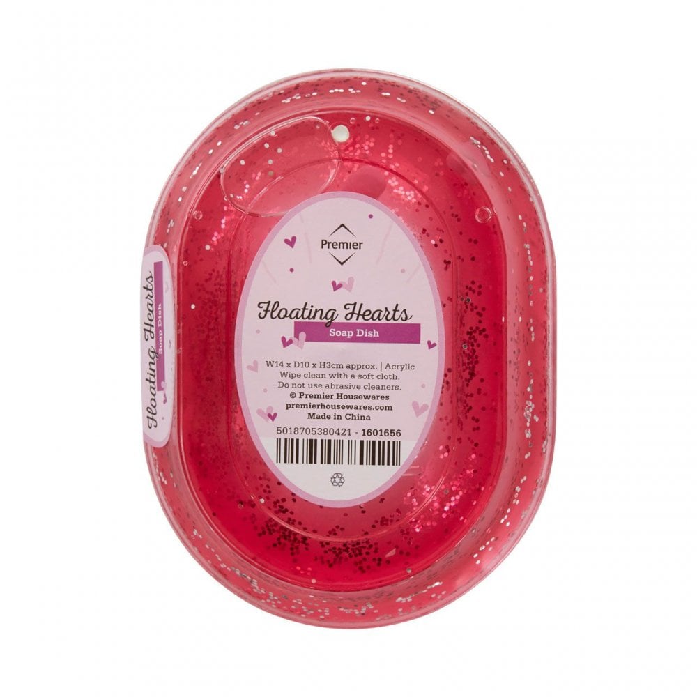 Acrylic Hearts Soap Dish