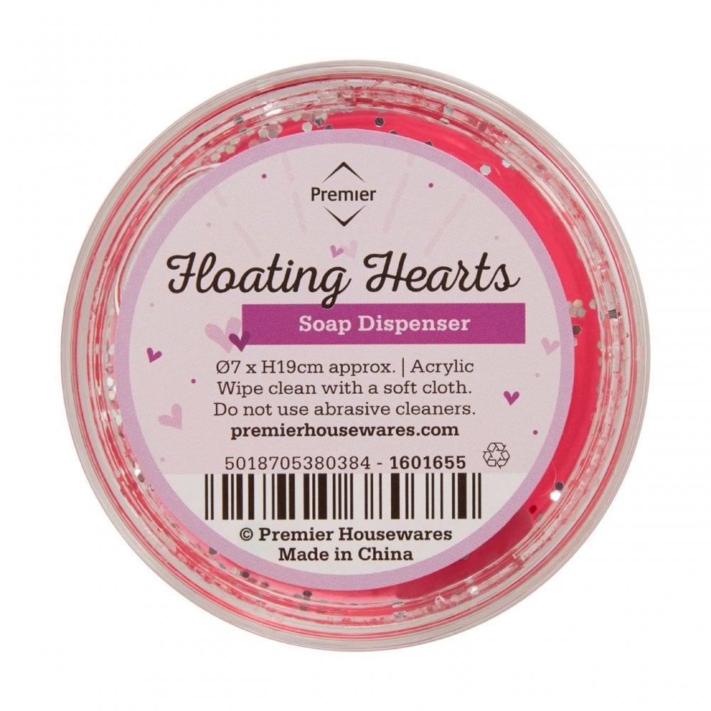 Acrylic Hearts Lotion/Soap Dispenser