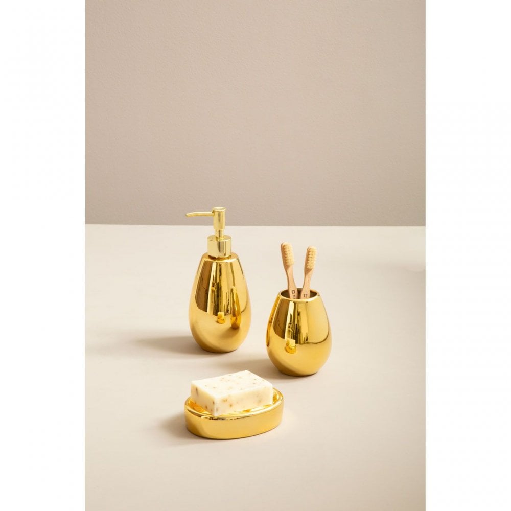 Magpie Dolomite Gold 3Pc Bathroom Set