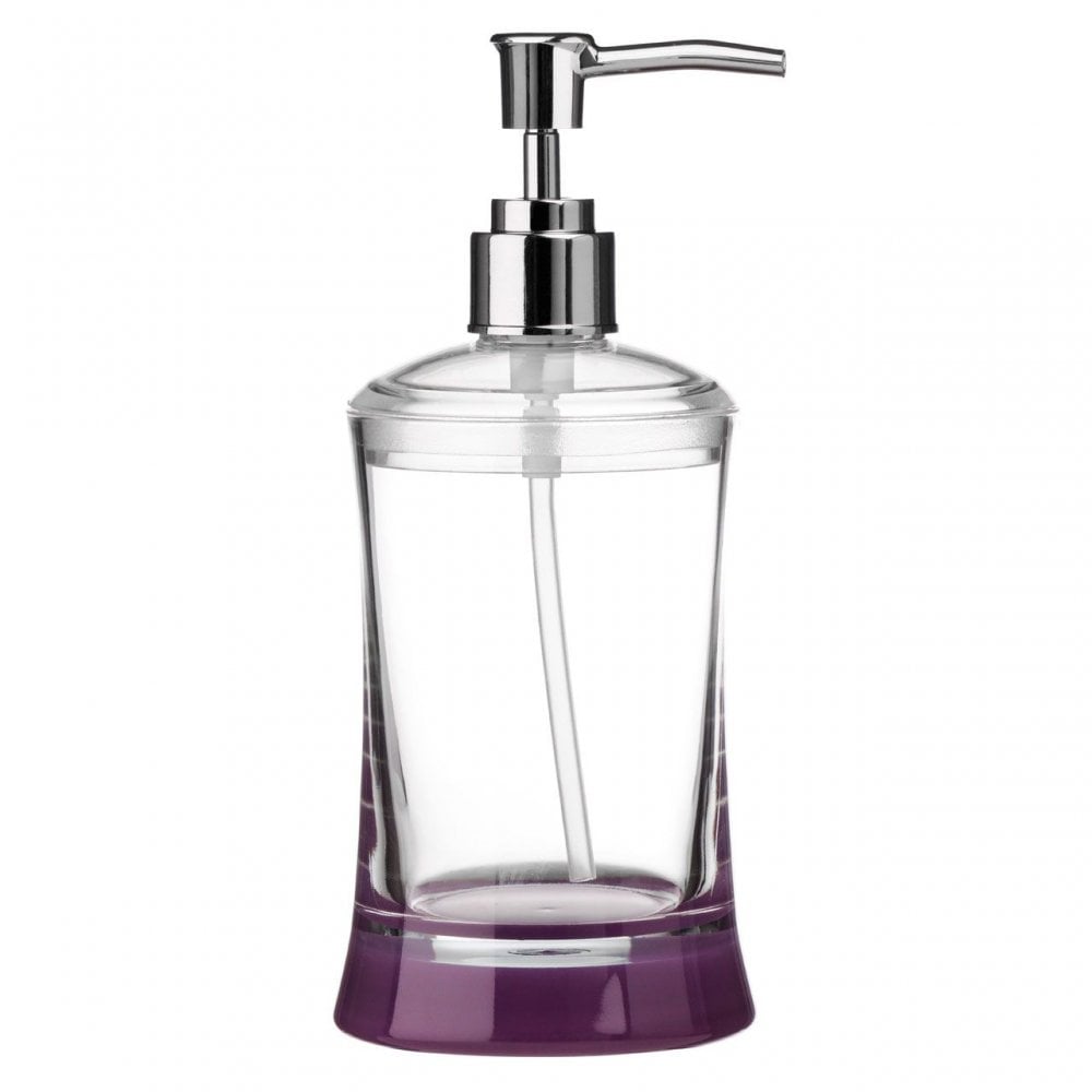 Purple And Clear Acrylic Lotion Dispenser