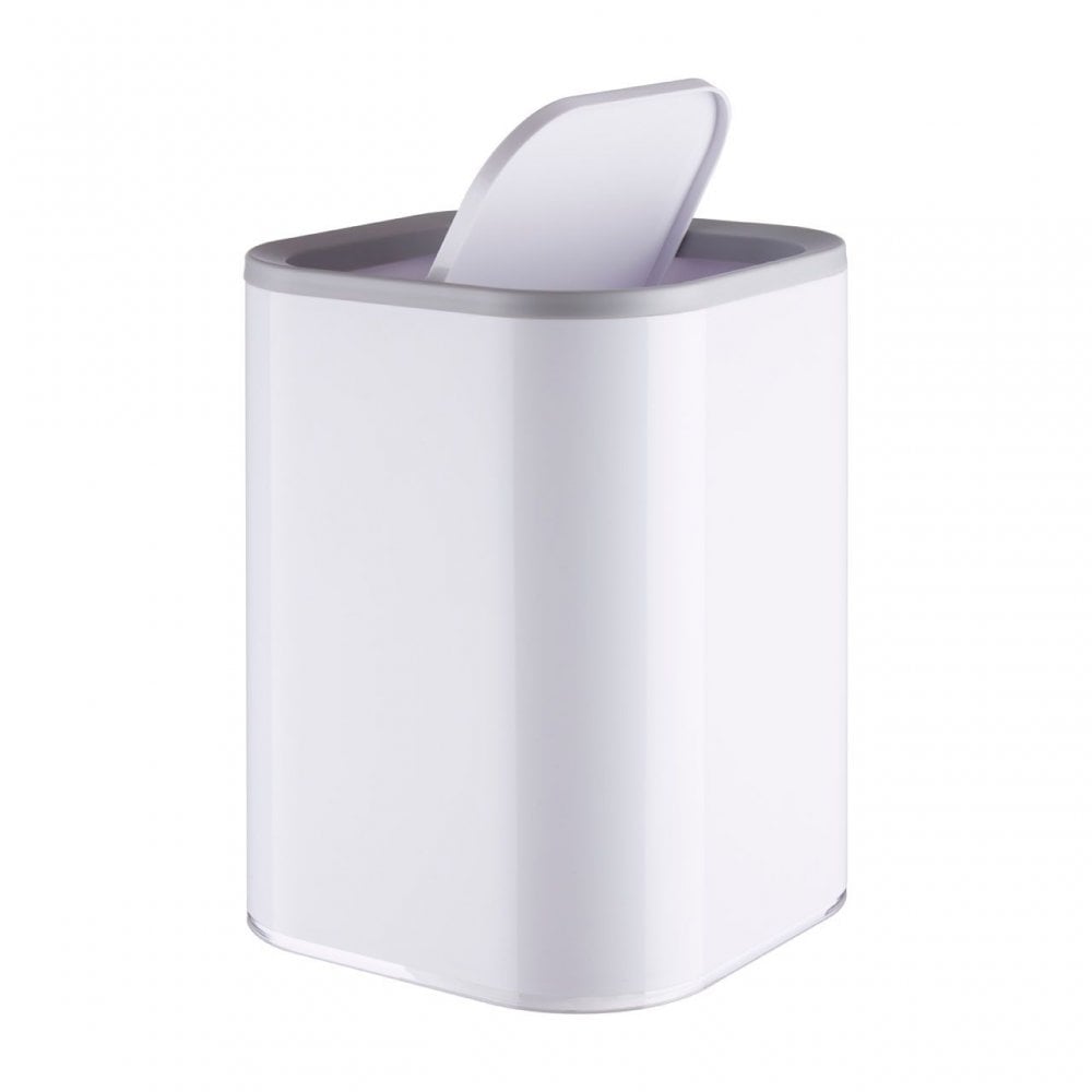 Ando White Acrylic Waste Bin