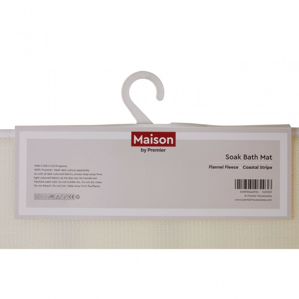 Soak Stripe Design Bath Mat