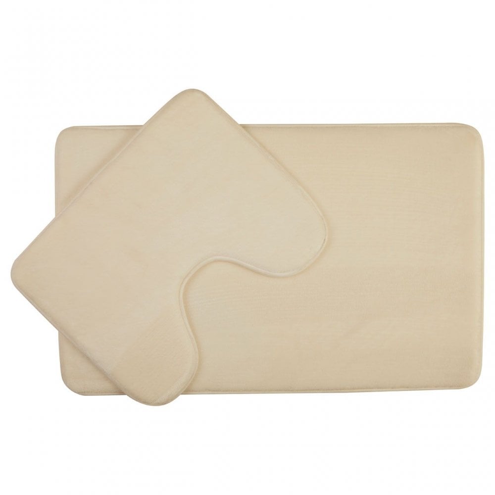 Soak White Finish Bath Mat Set