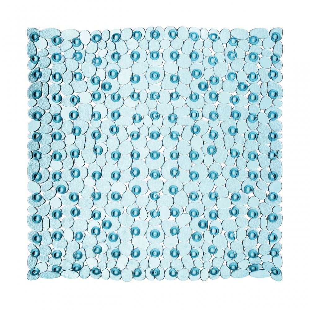Blue Square Bath Mat