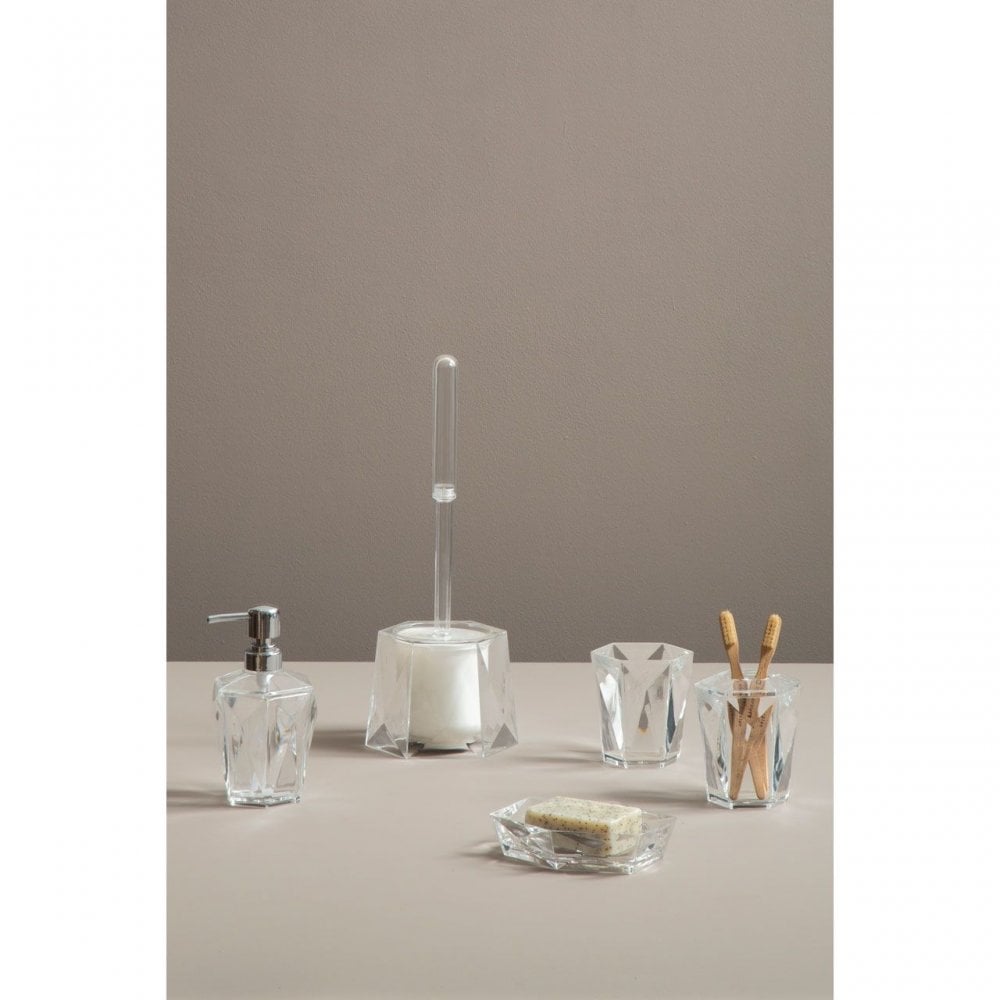 Dow Clear Acrylic Toilet Brush Holder