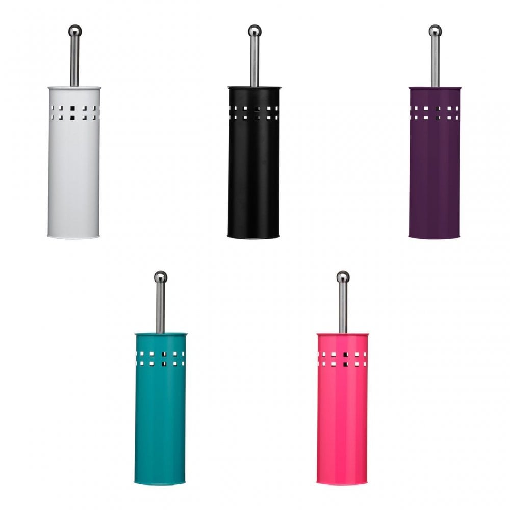 Purple Square Design Toilet Brush