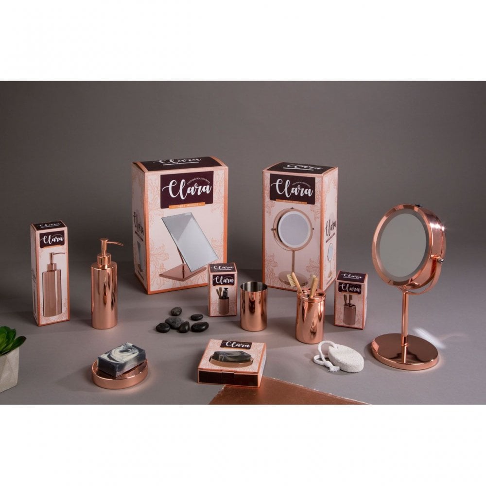 Clara Rose Gold Led Mirror