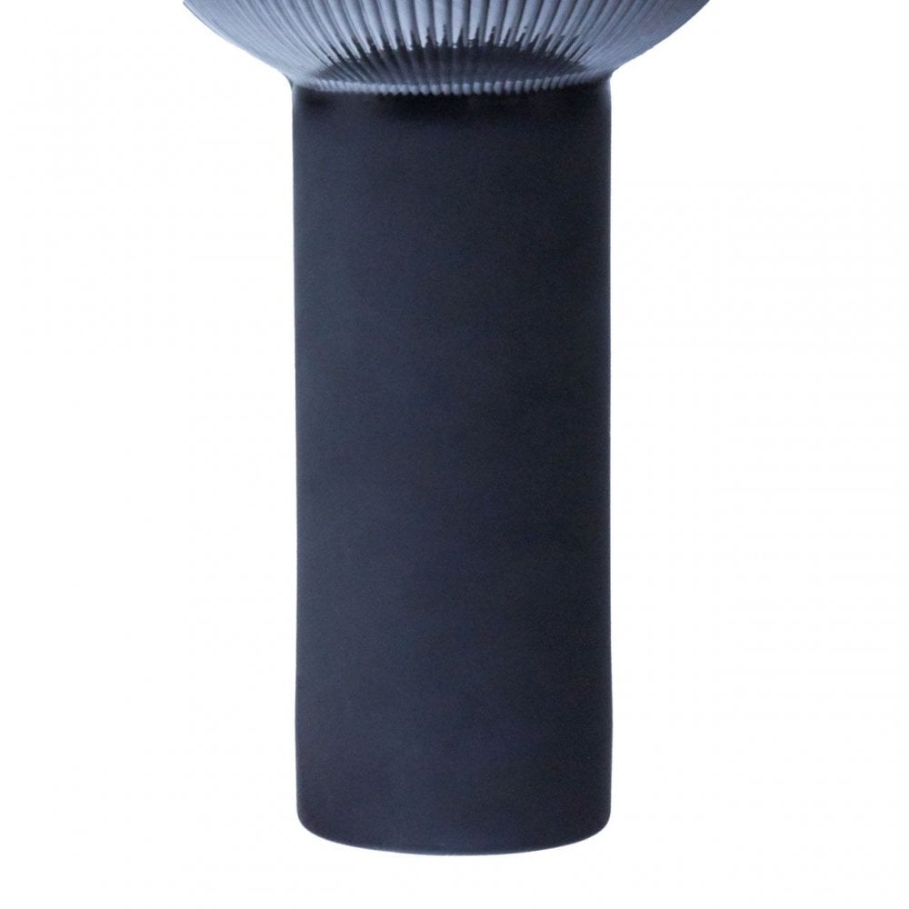 Esma Large Navy Blue Glass Vase