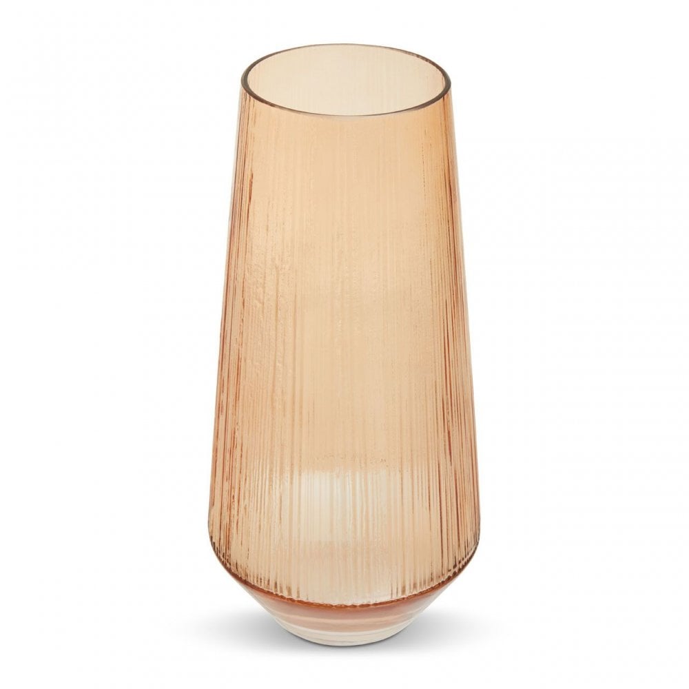 Esma Large Light Amber Glass Vase