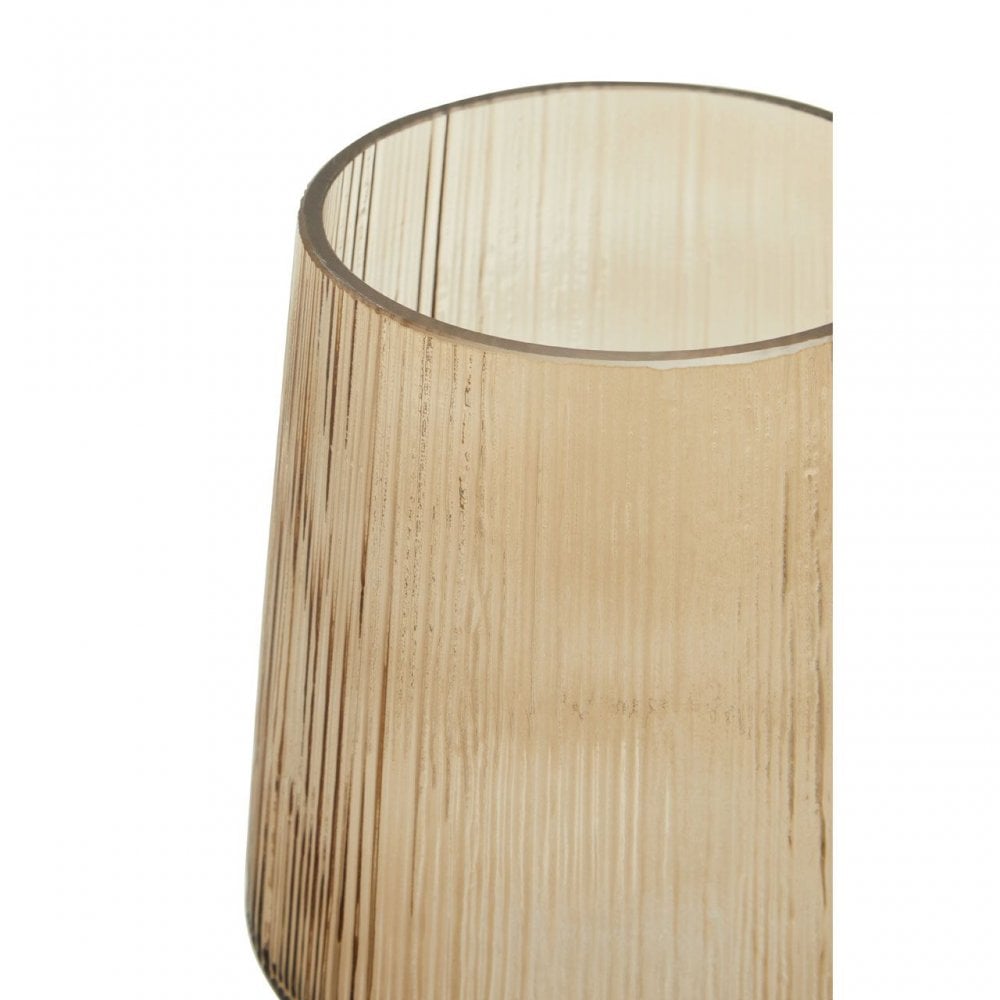 Esma Small Smoked Brown Glass Vase