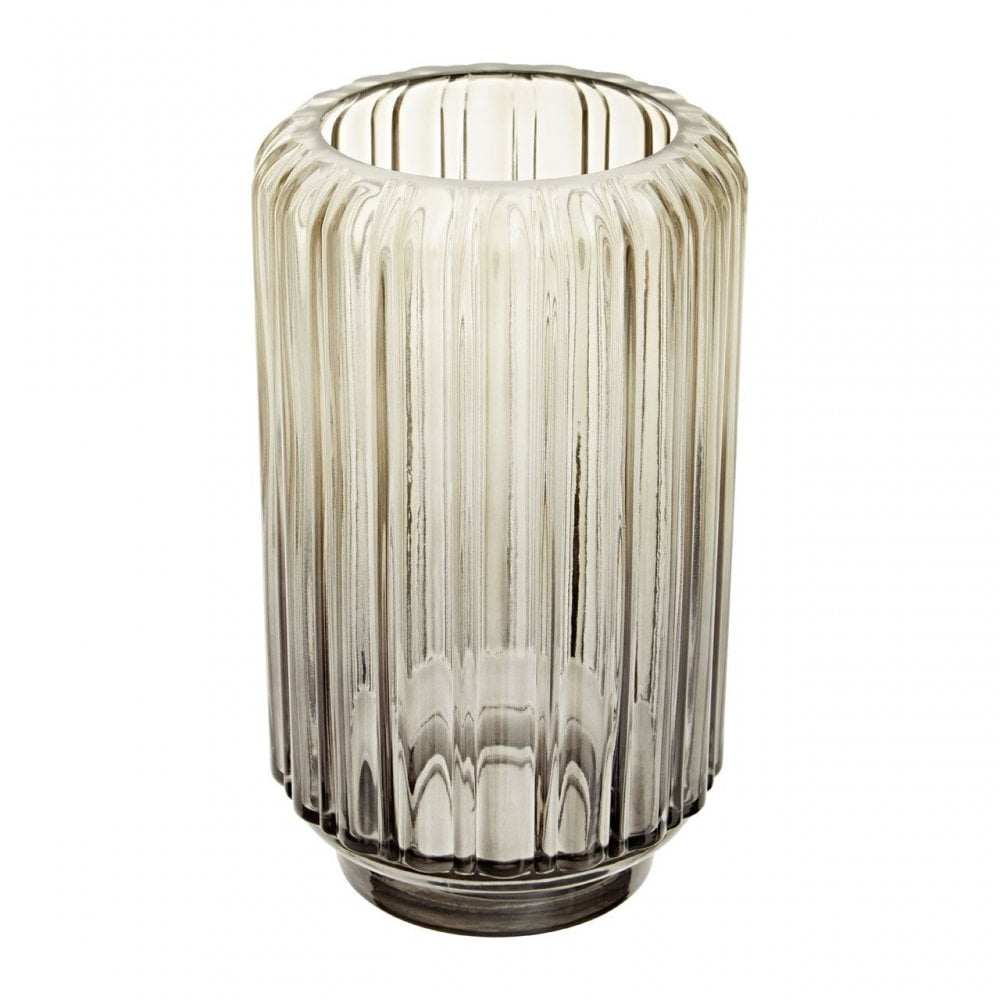 Chima Ribbed Glass Vase