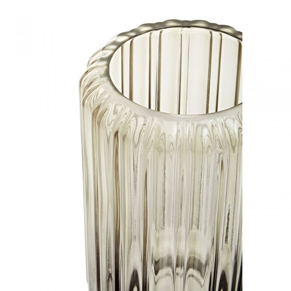 Chima Ribbed Glass Vase