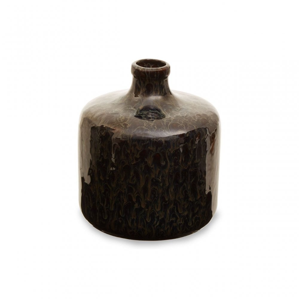 Silas Dark Blue Bottle Vase