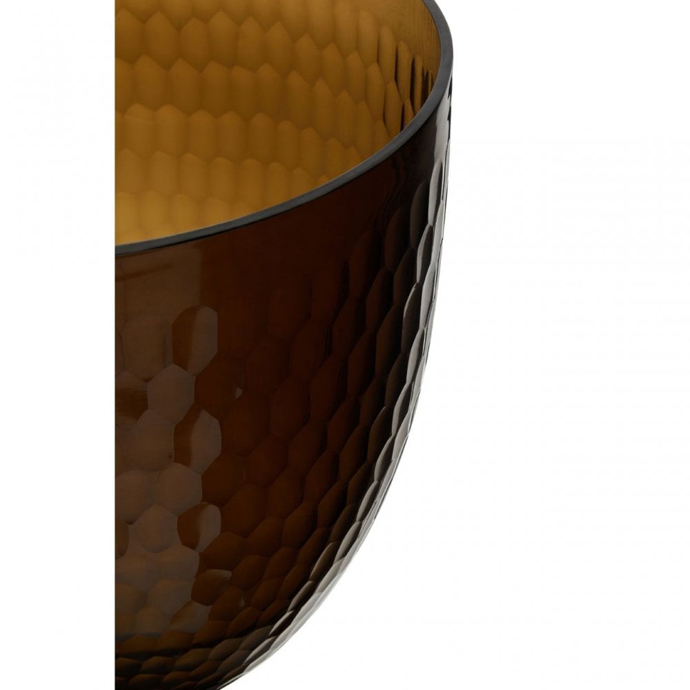Cortina Large Honeycomb Glass Candle Holder