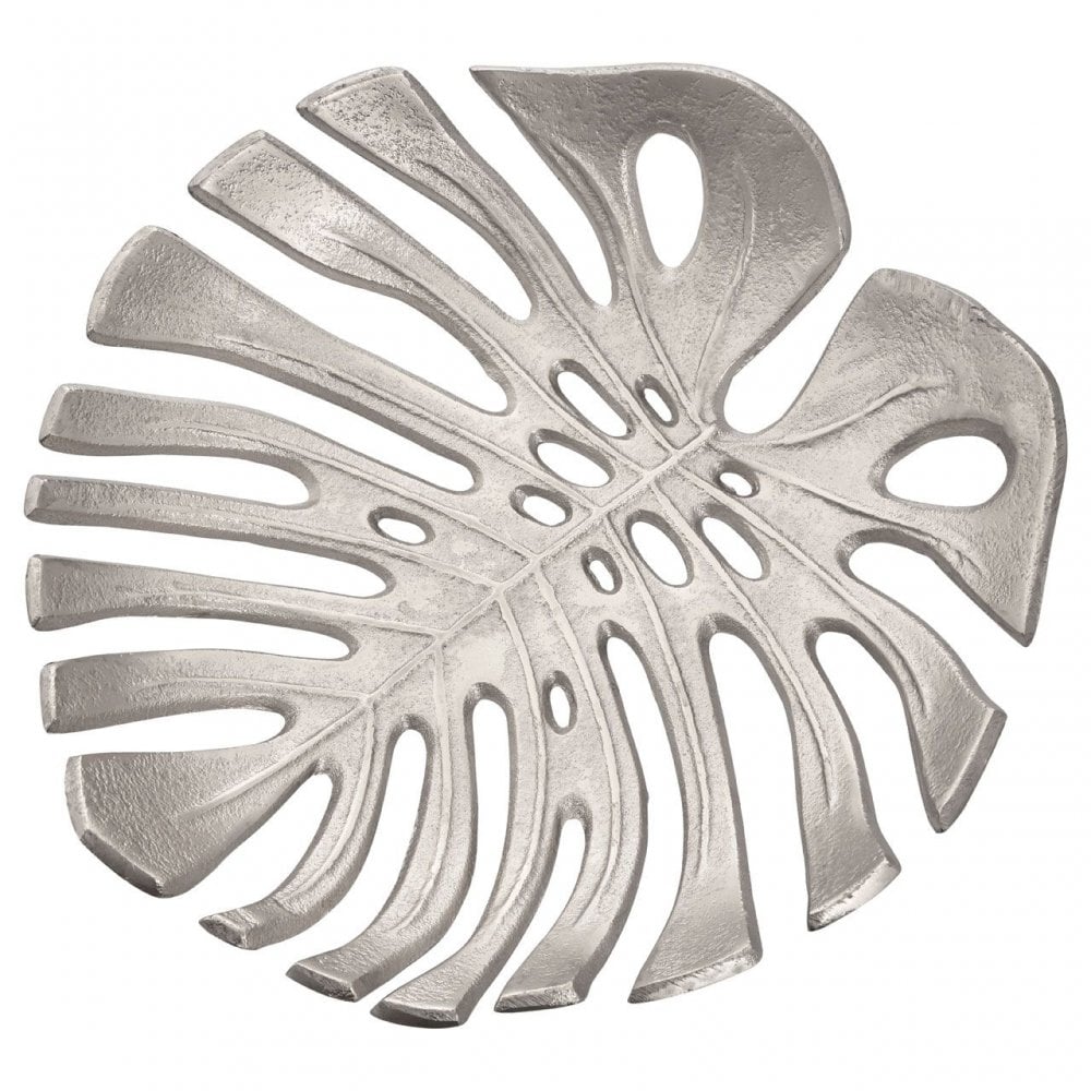 Prato Small Silver Finish Leaf Tray
