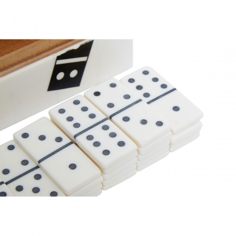 Churchill Games White And Black Domino Box