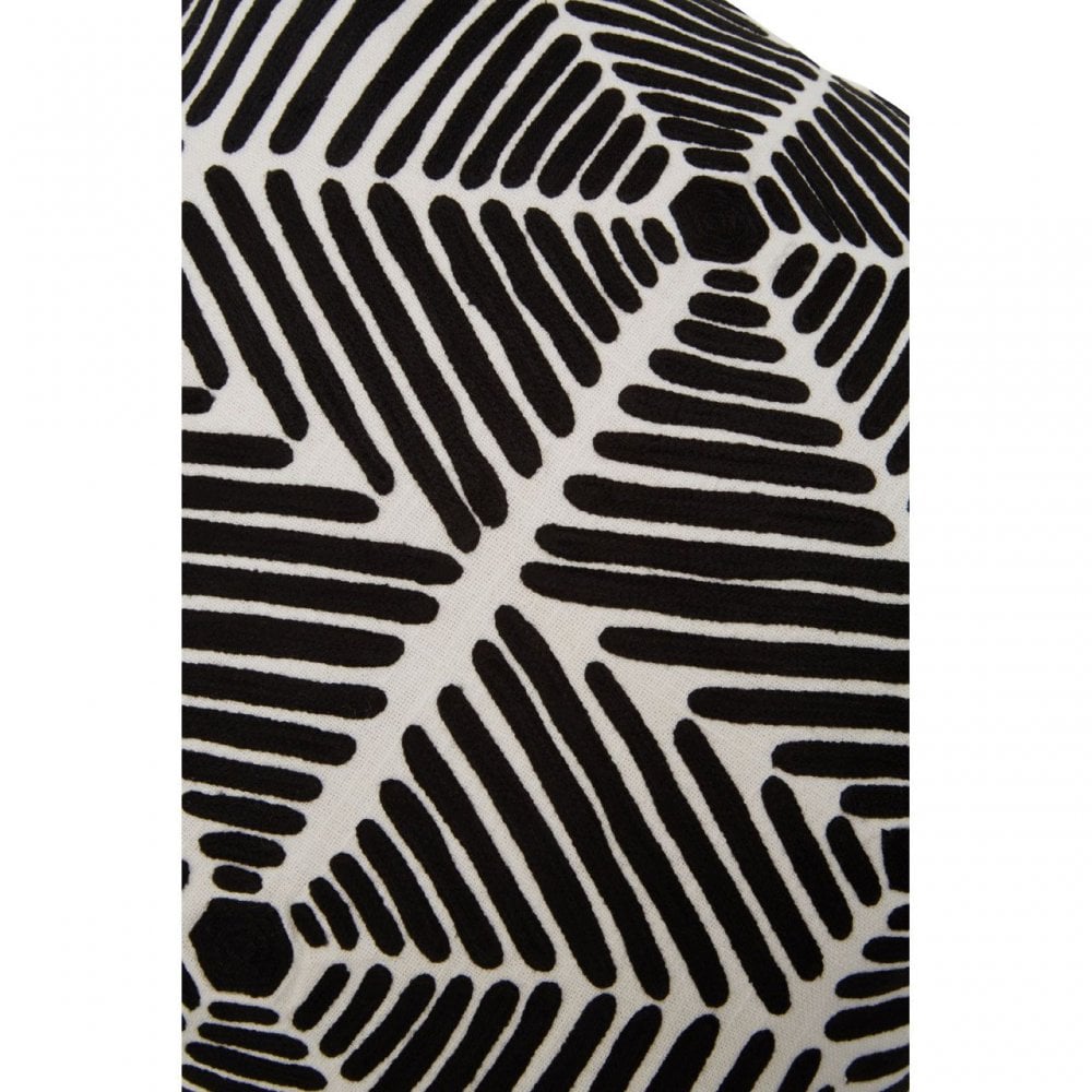 Bosie Ozella Black And White Square Cushion