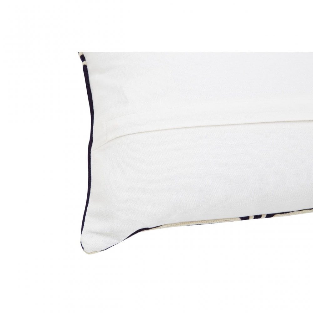 Bosie Ozella Navy And White Rectangular Cushion