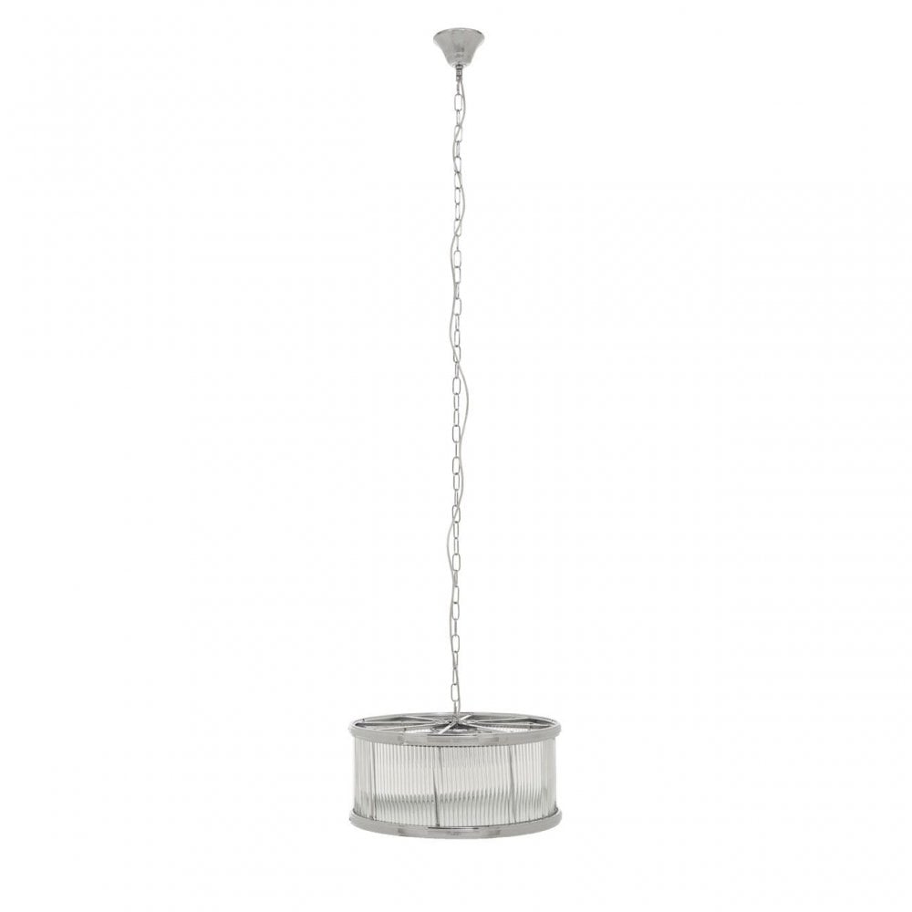 Kensington Townhouse Nickel Pendant Light