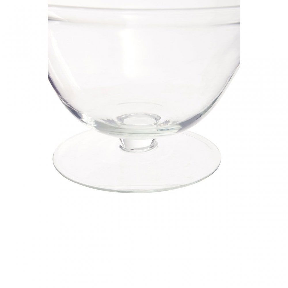 Ambra Clear Glass Fluted Bowl