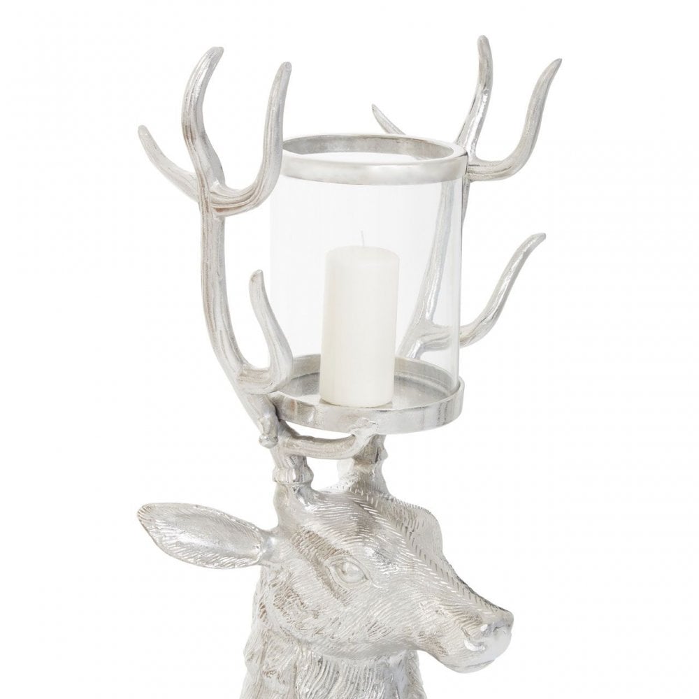 Stag Glass Candle Holder