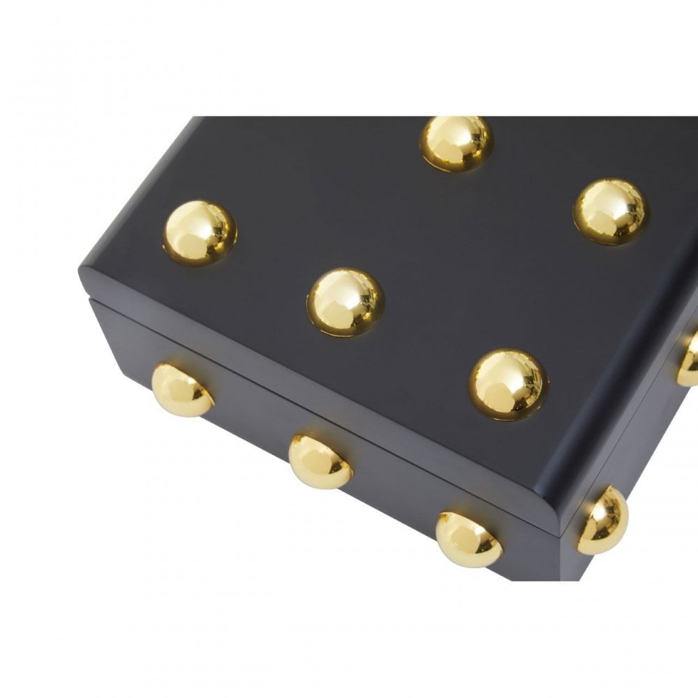 Frida Black Finish Large Trinket Box