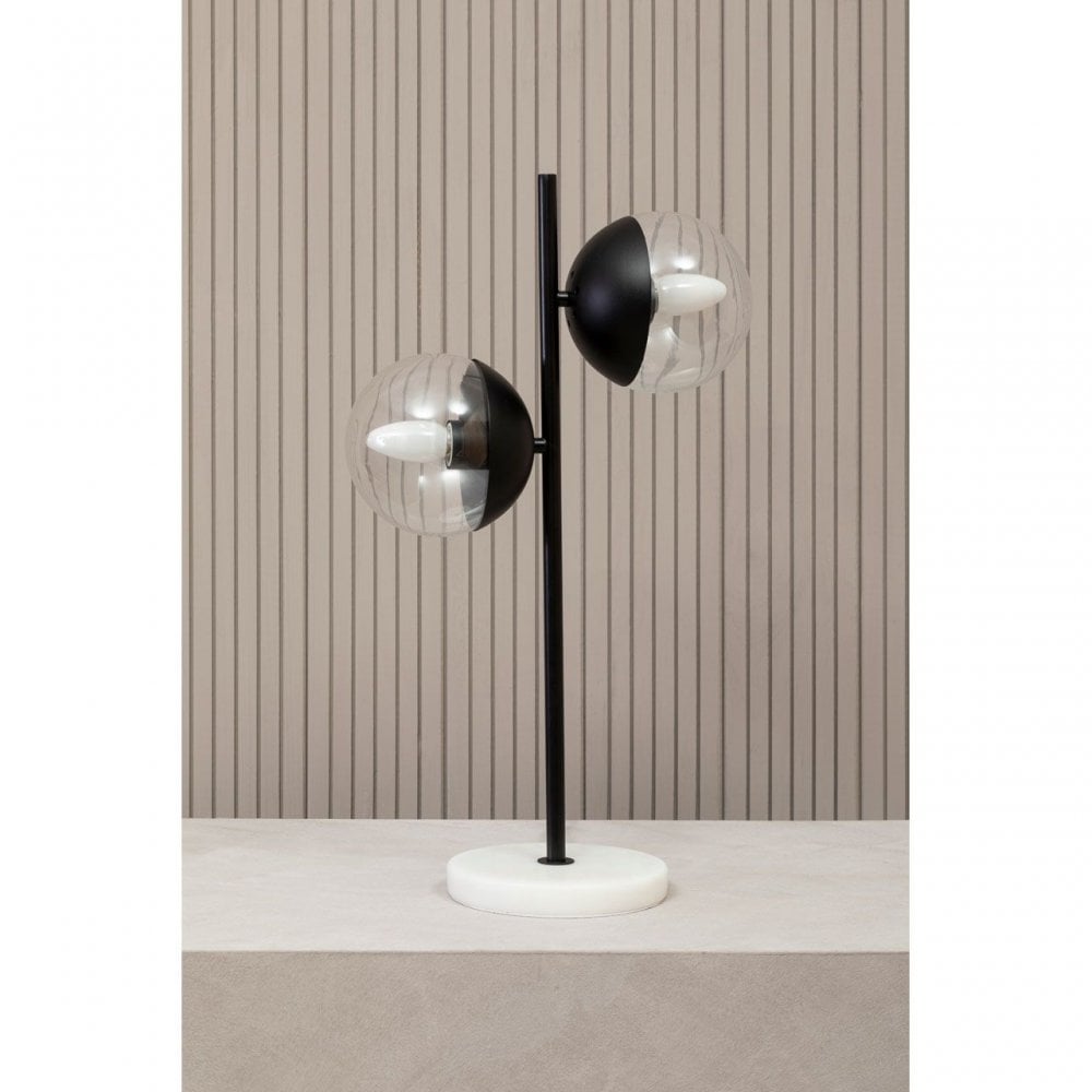 Revive Black Finish Metal Table Lamp