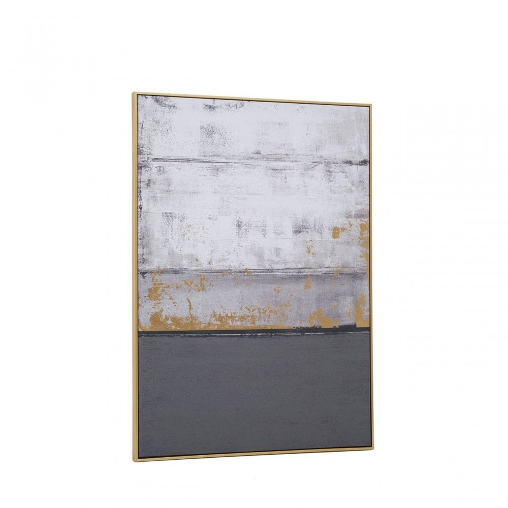 Astratto Grey Oil Paint Wall Artwork