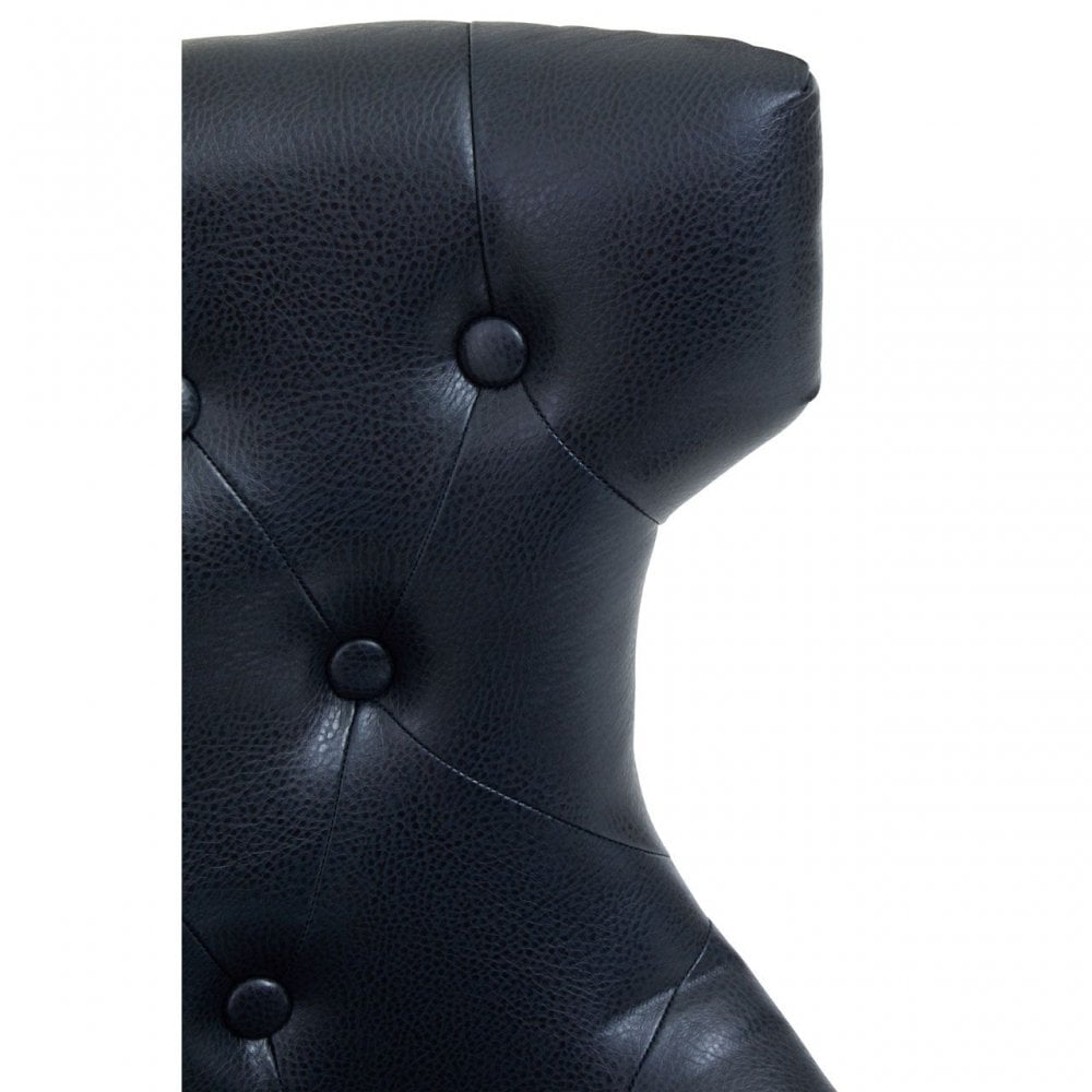 Walson Black Leather Effect Office Chair