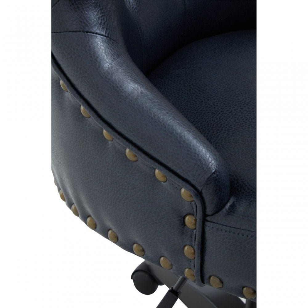 Walson Black Leather Effect Office Chair