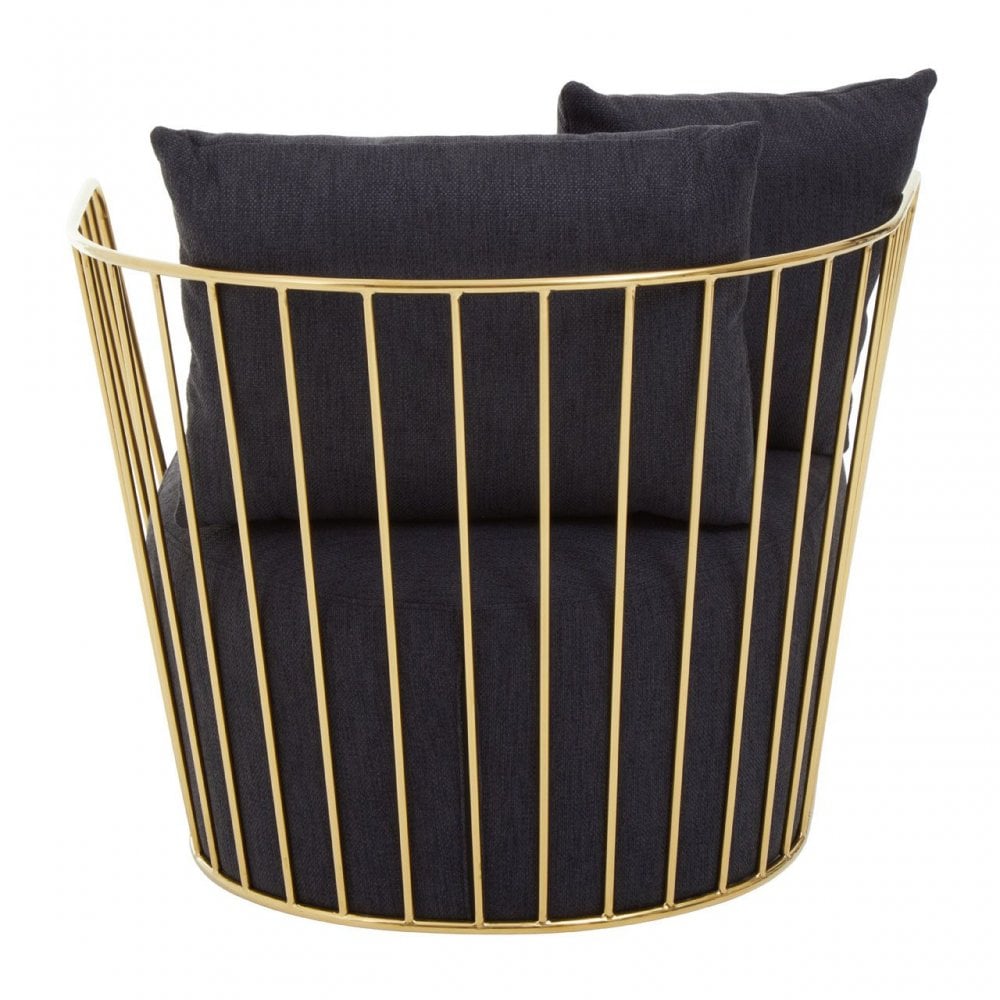 Azalea Black Fabric Chair