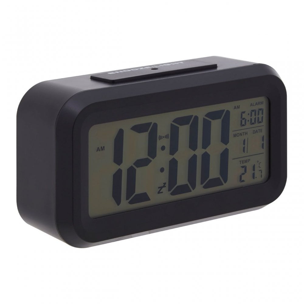 Black Lcd Digital Clock