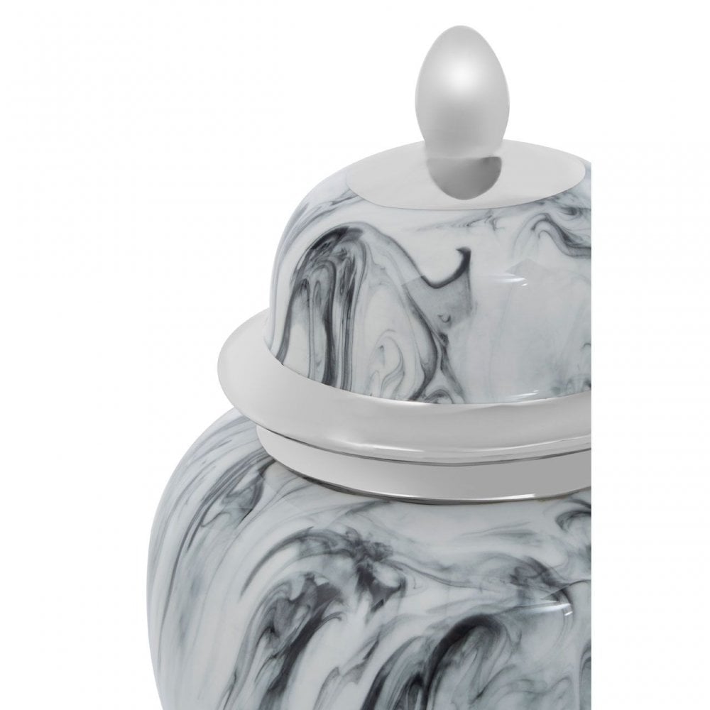 Marmo Marble Effect Small Ceramic Jar