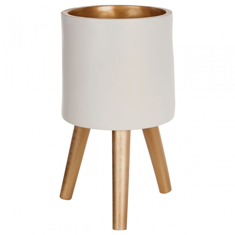 Darnell Small White Planter