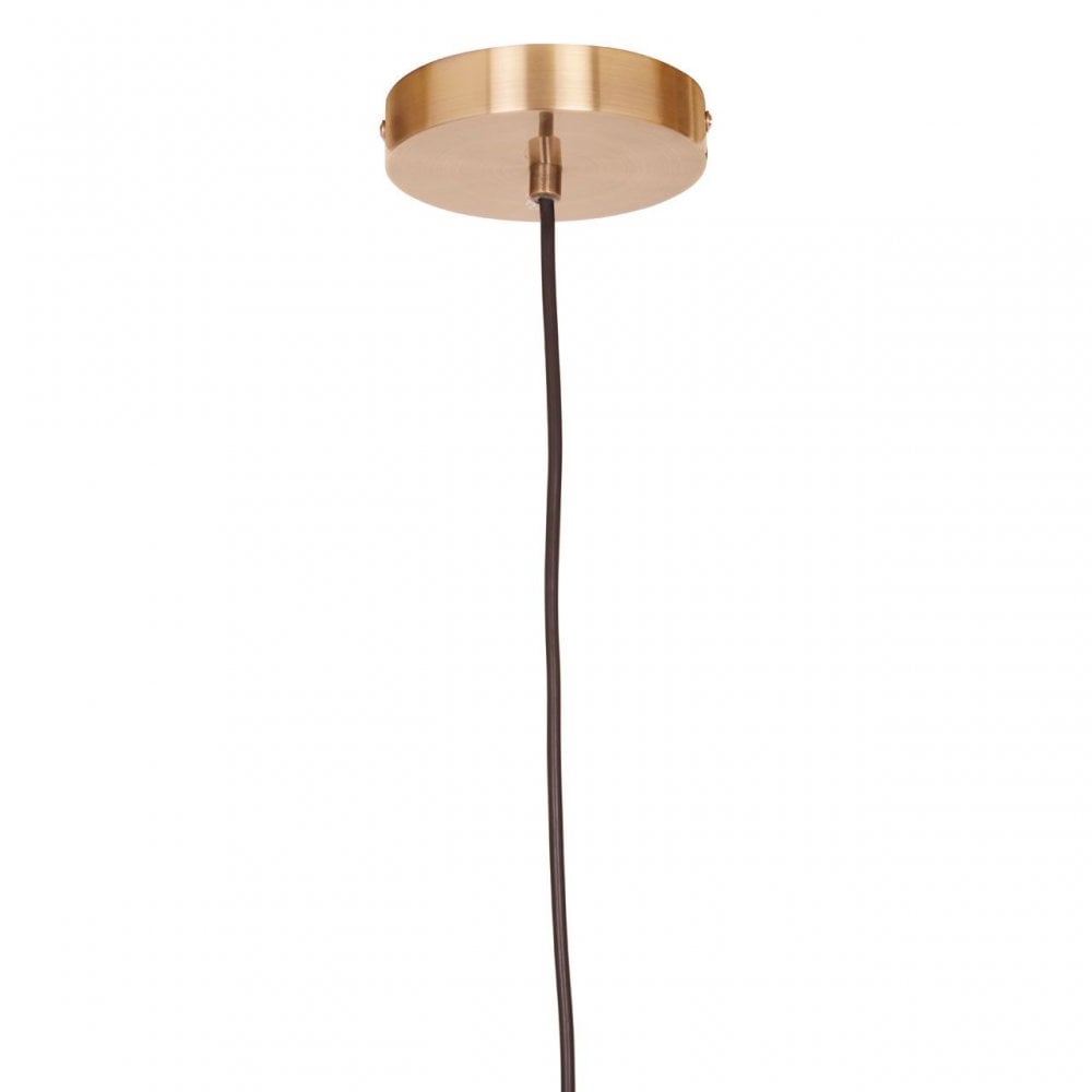 Lenno Black And Antique Brass Pendant Light